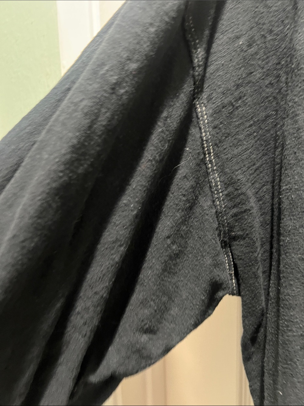 NATURAL LIFE Black Crewneck Long Tee/Dress with Printed Care Label - Picture 5 of 8